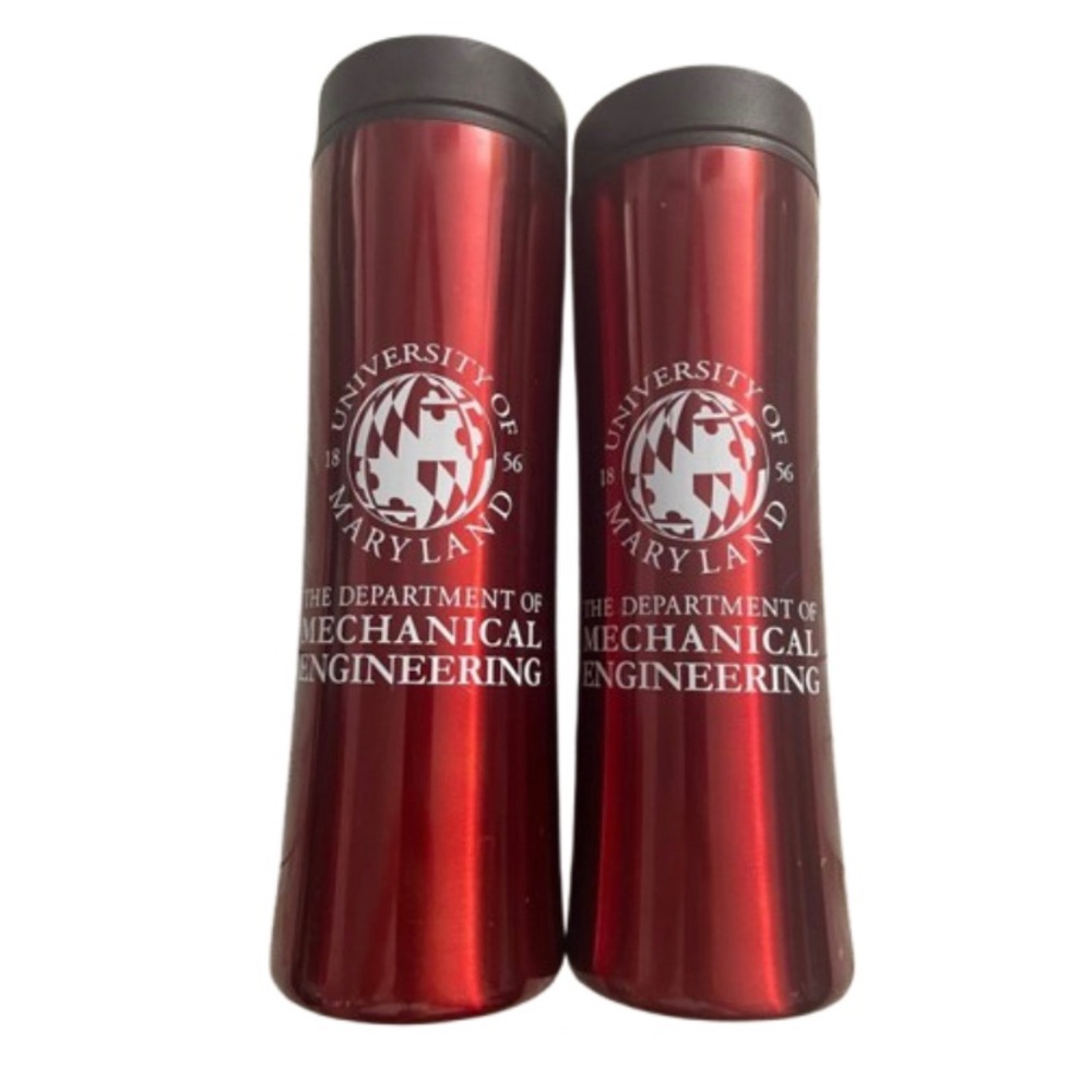 2-PACK Maryland Mechanical Engineering Stainless Steel Tumblers 16oz Red